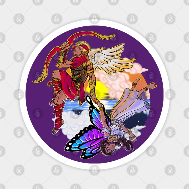 The Legend of Cupid and Psyche-Greek mythology design Magnet by JustJoshDesigns